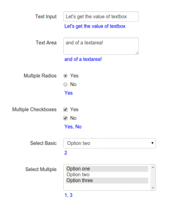 Using jQuery to get form fields values