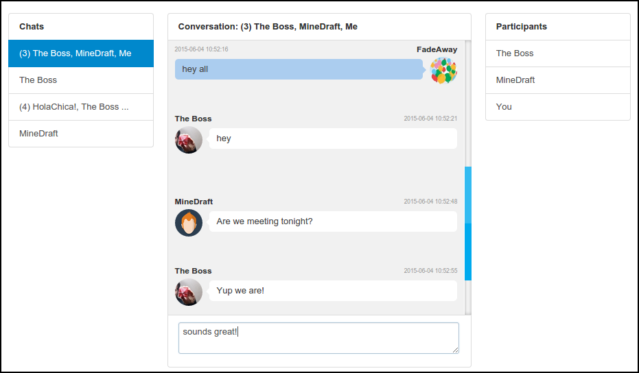 Jbolo 3.0 - alpha 4 - supporting group chat - The Techjoomla Blog