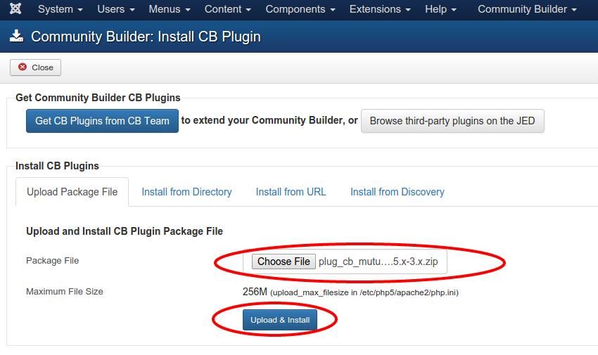 CB plugin installer