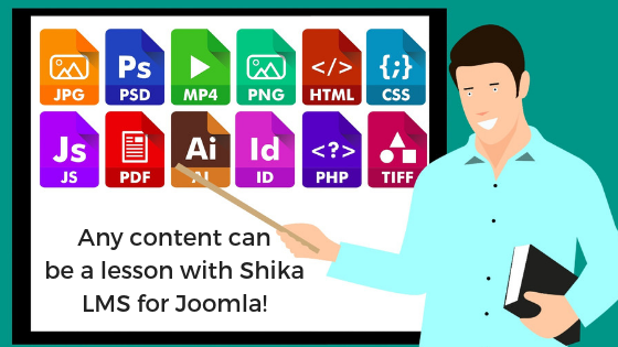Any-content-can-be-a-lesson-with-Shika-LMS-for-Joomla