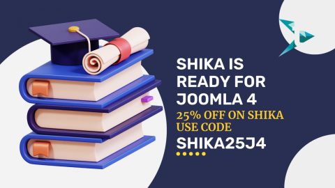 Shika is ready for Joomla 4 and get 25% off on Shika