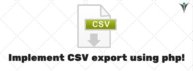 CSV export using php