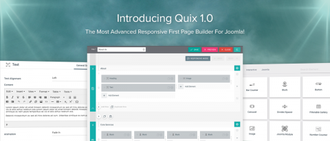Quix- Page Builder for Joomla!