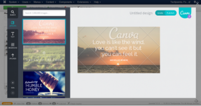 Canva plugin for Joomla