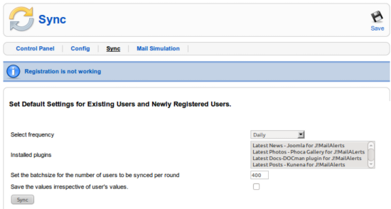 Setting up the Default settings & Sync