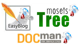 Docman,Mosets,EasyBlog for J!MailAlerts