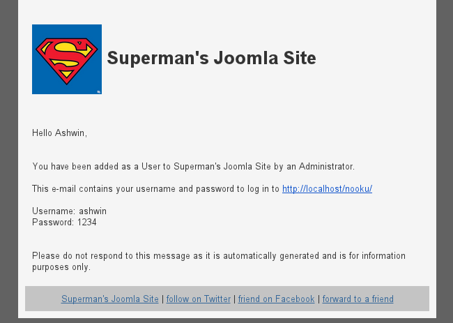 Joomla emails with Email Beautifier