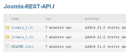 Joomla 1.6 REST api