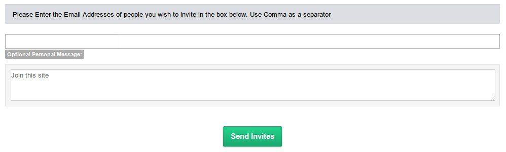 Awesome Manual Invitations Interface